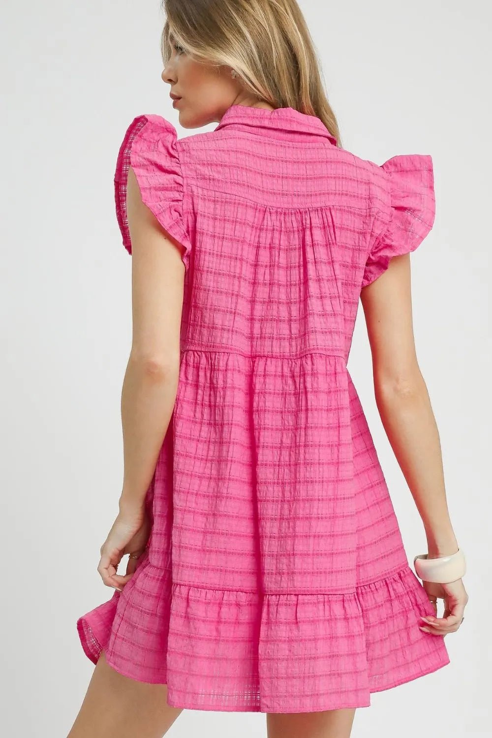 Textured Mini Dress - The Nicole - Tayan Dress Co.