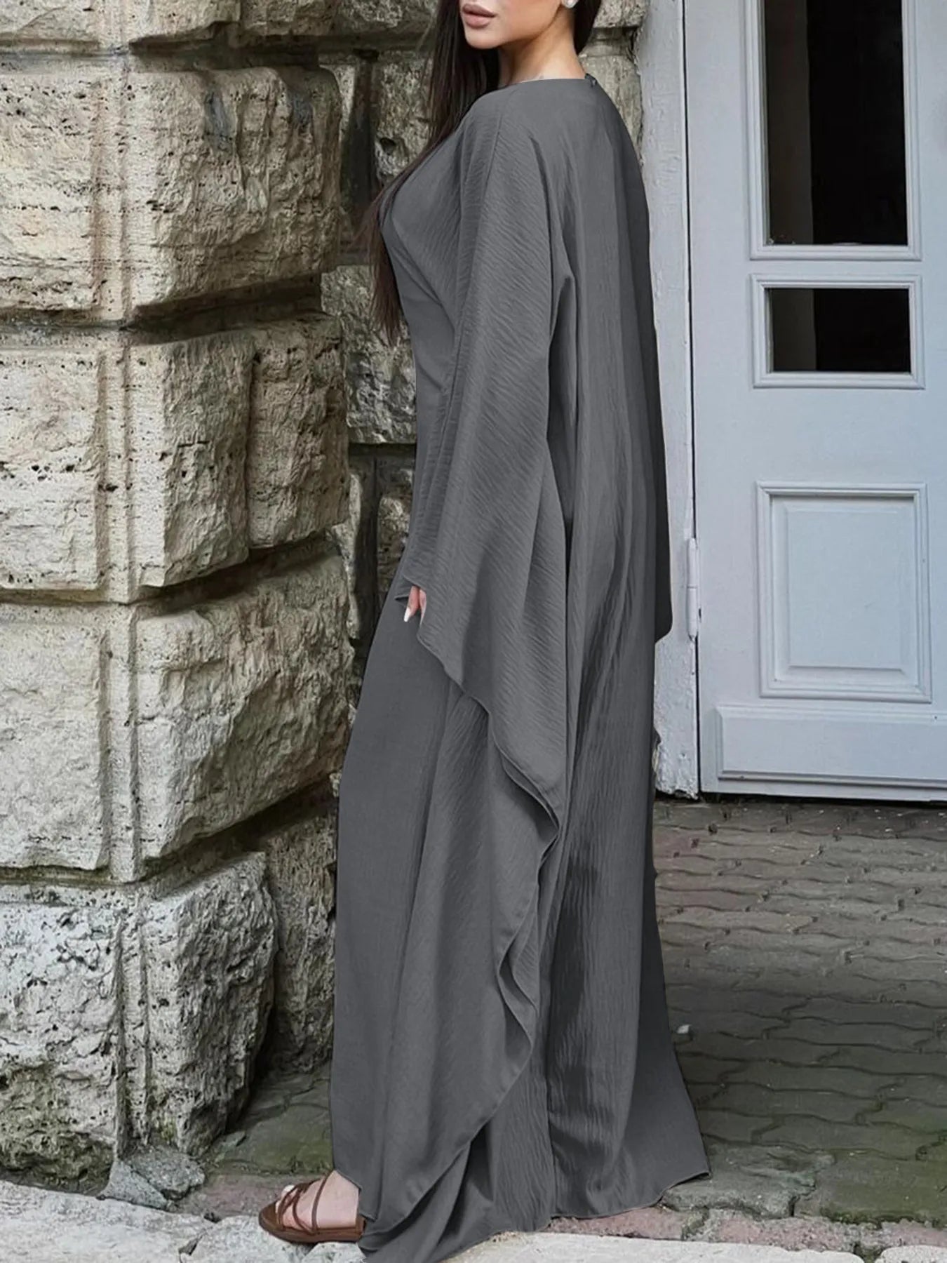 Maxi Dress with Sleeves - The Nicole - Tayan Dress Co.