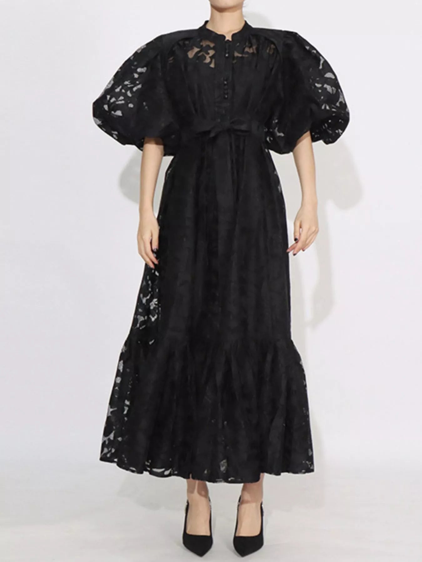 Tie Waist Maxi Dress - The Nicole - Tayan Dress Co.