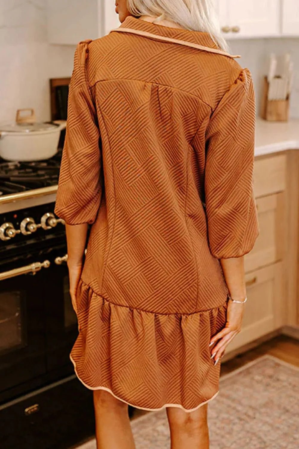 Ruffled Hem Dress - The Nicole - Tayan Dress Co.