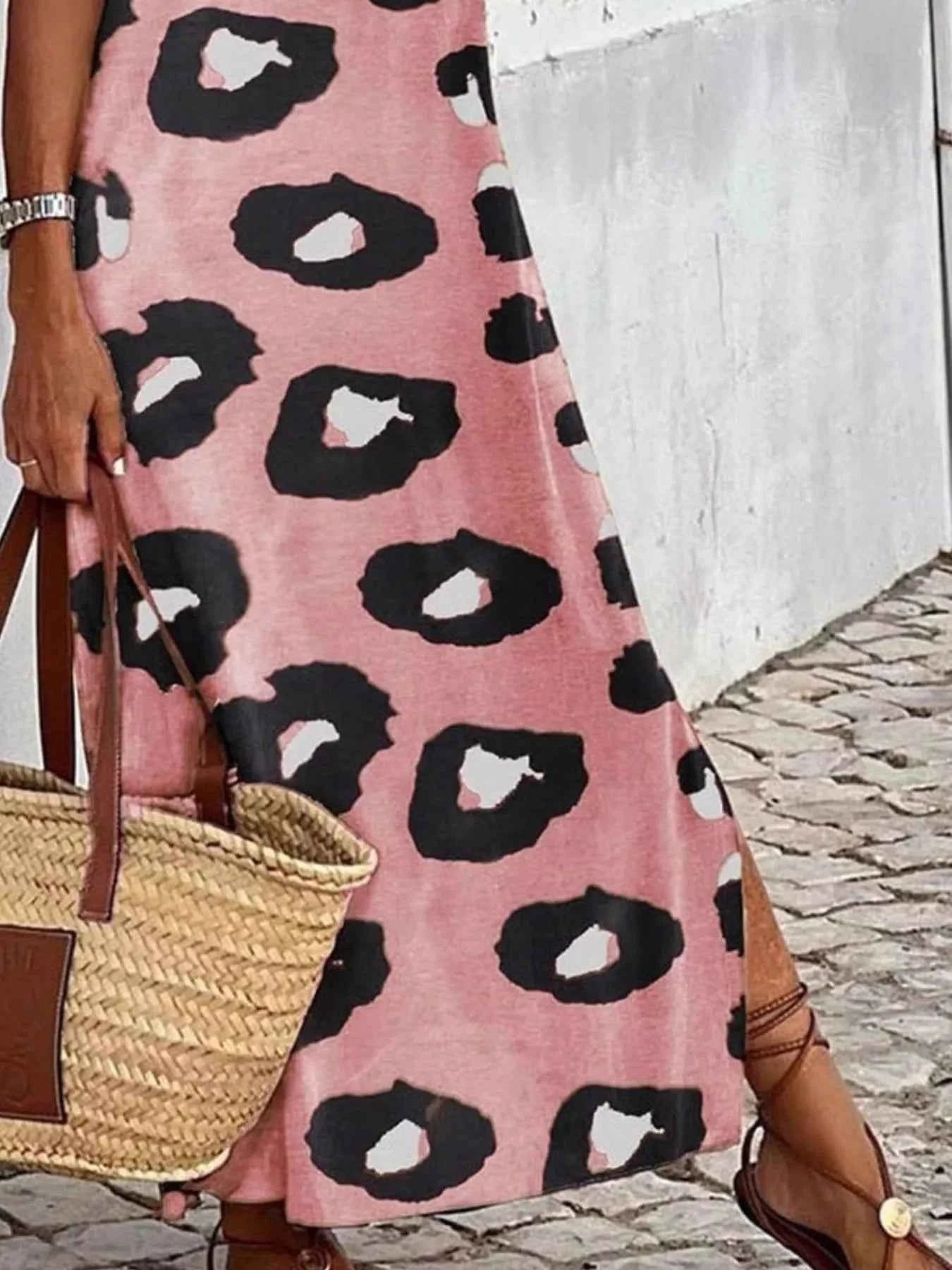 Leopard Print Sleeveless Dress
