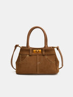 Suede Dual - Use Adjustable Strap Handbag - TNT Dress Co.