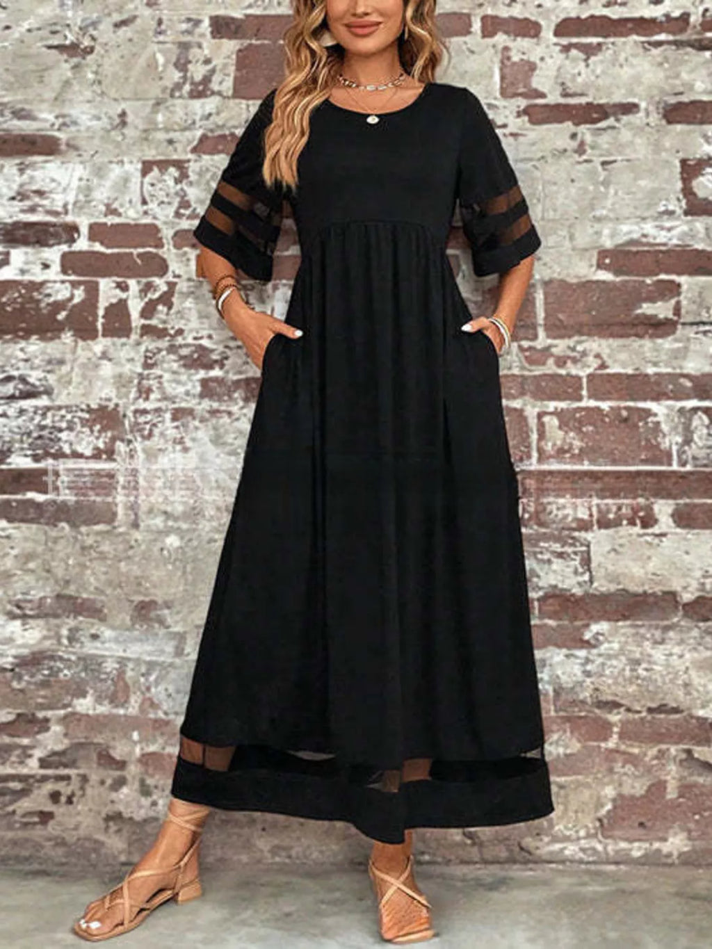 Half Sleeve Dress - The Nicole - Tayan Dress Co.