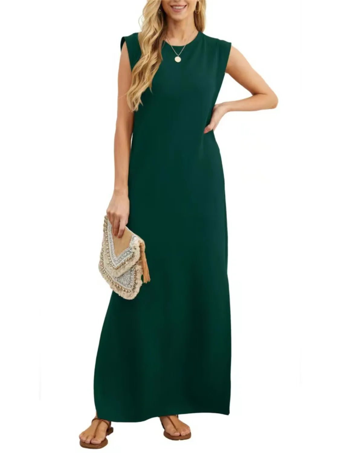 Sleeveless Maxi Tank Dress - The Nicole - Tayan Dress Co.