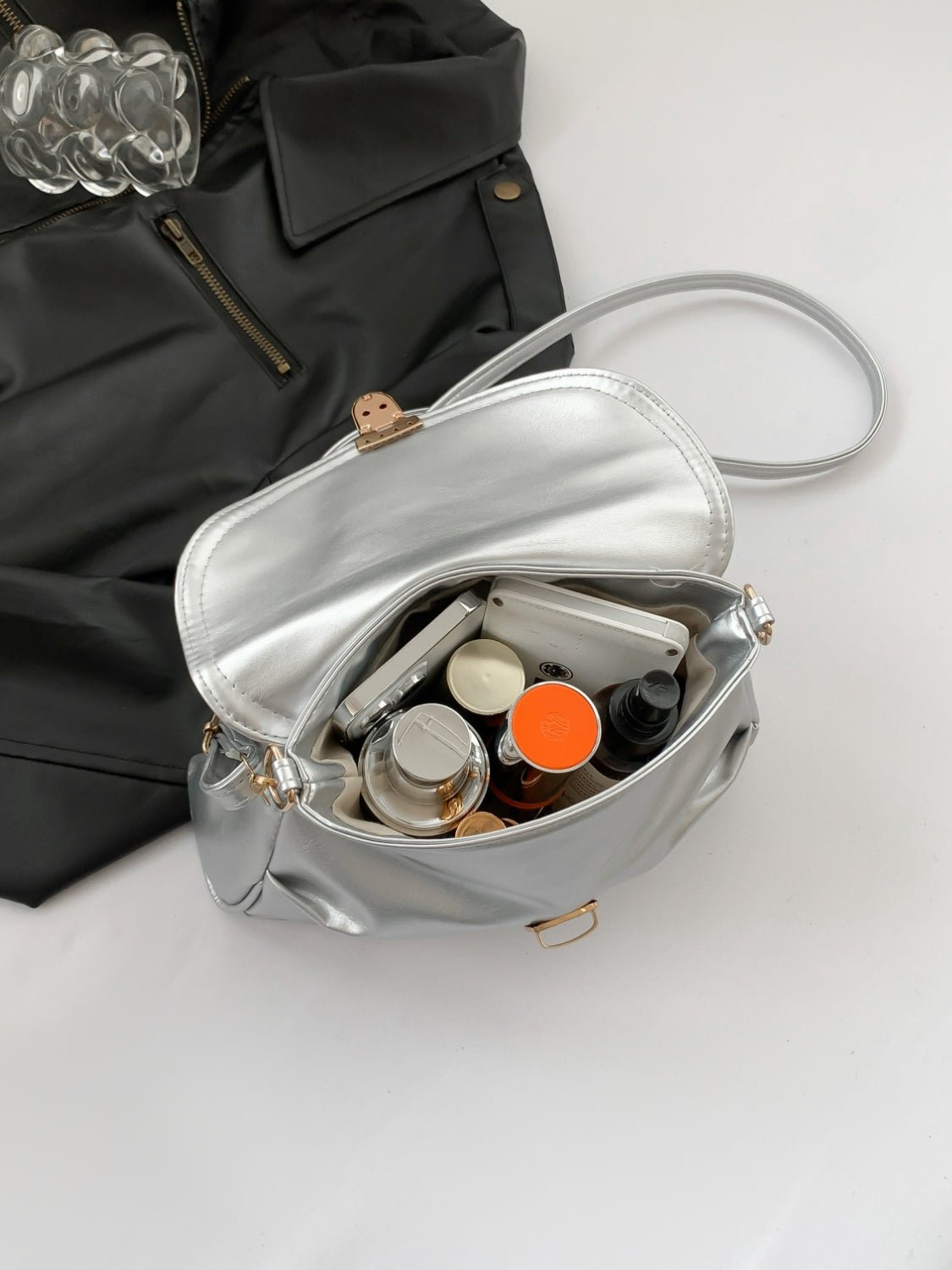 PU Leather Adjustable Strap Crossbody Bag - TNT Dress Co.