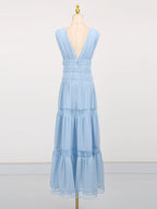 V - Neck Sleeveless Maxi Dress - The Nicole - Tayan Dress Co.