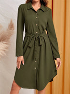 Button - Down Shirt Dress - The Nicole - Tayan Dress Co.