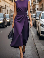 Sleeveless Midi Dress - The Nicole - Tayan Dress Co.
