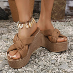 Platform Wedge Sandals - The Nicole - Tayan Dress Co.