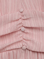 V - Neck Puff Sleeve Dress - TNT Dress Co.