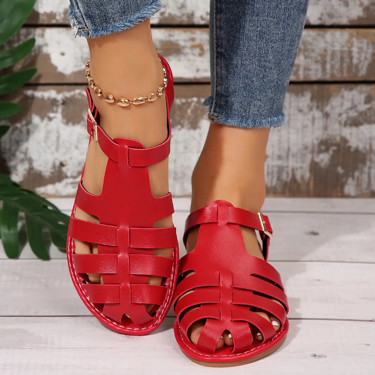 Round Toe Flats Sandals - The Nicole - Tayan Dress Co.