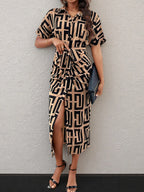 Belted Midi Dress - The Nicole - Tayan Dress Co.