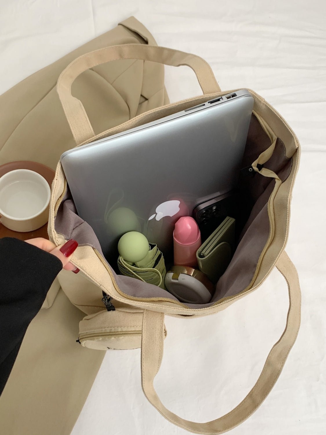 Canvas Tote Bag with Pouch - TNT Dress Co.