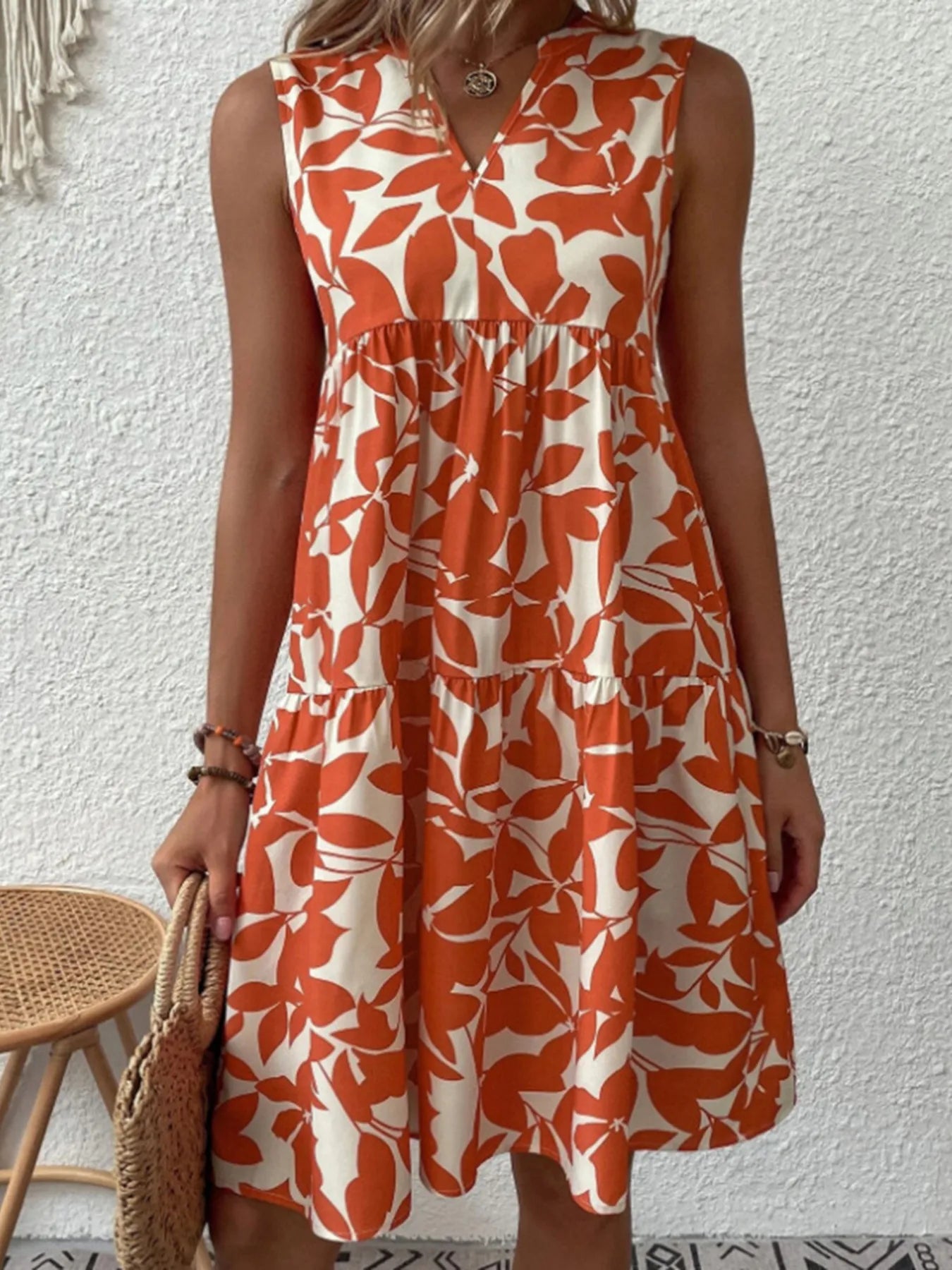 V - Neck Sleeveless Dress - The Nicole - Tayan Dress Co.