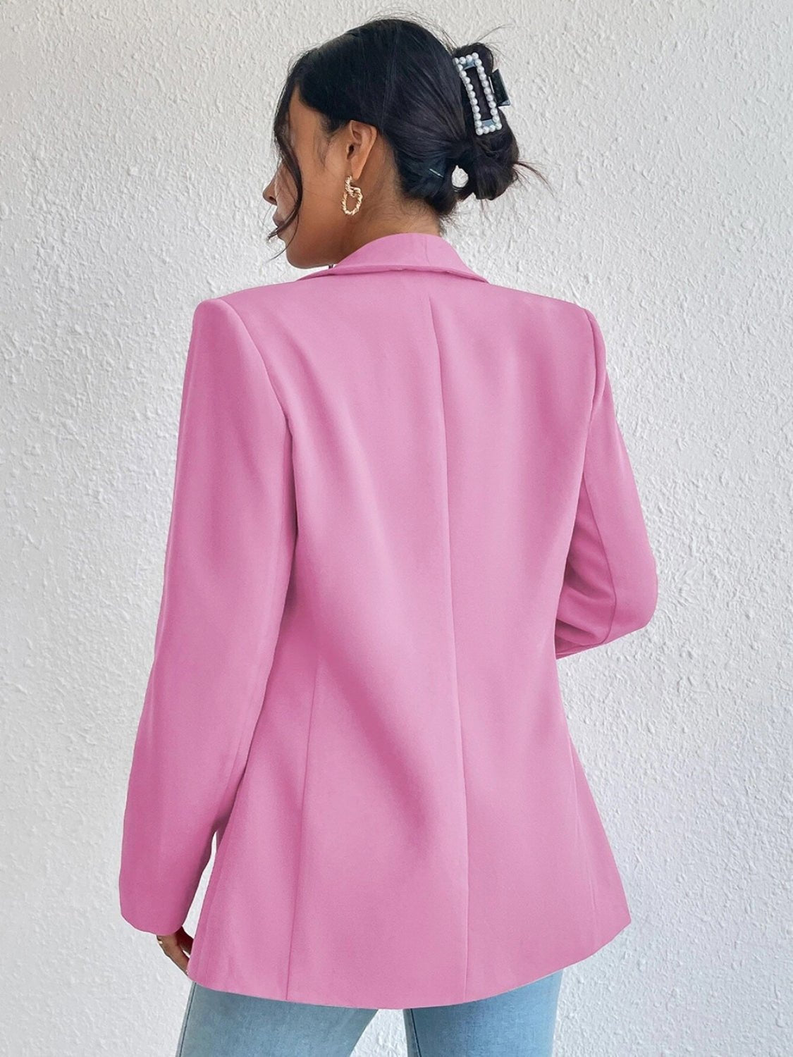 Shawl Collar Long Sleeve Blazer - TNT Dress Co.