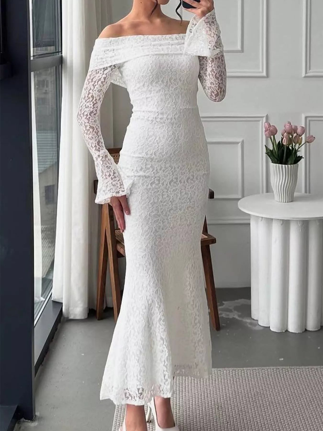 Off - Shoulder Maxi Dress - The Nicole - Tayan Dress Co.