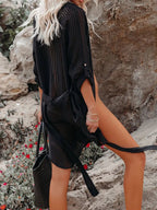Button Up Roll - Tab Sleeve Cover - Up - TNT Dress Co.