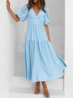 V - Neck Midi Dress - The Nicole - Tayan Dress Co.