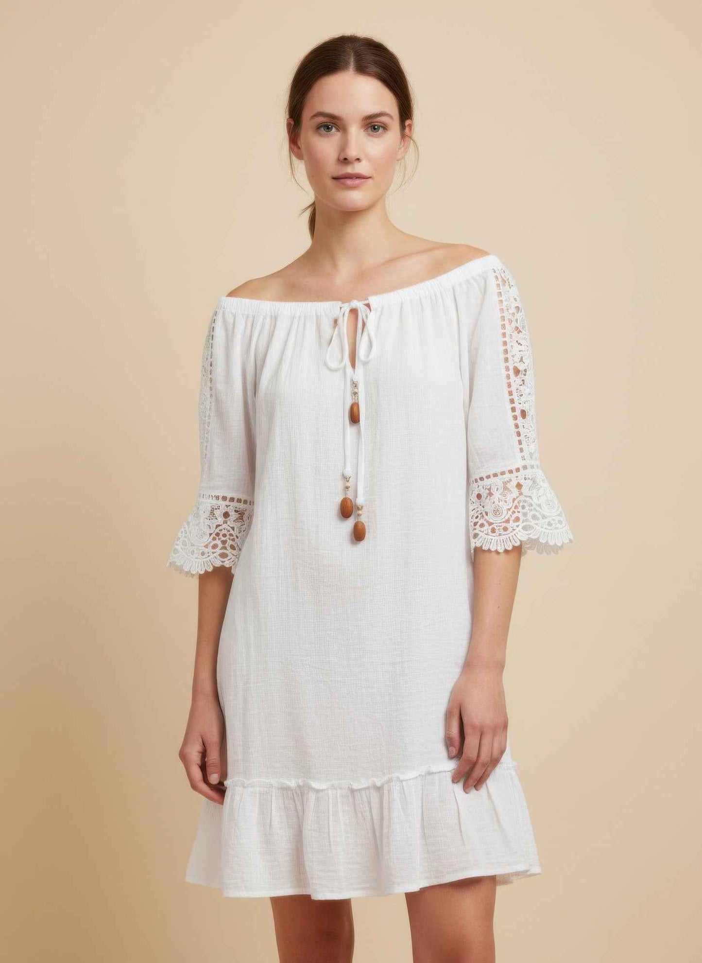 Mid- Sleeve Dress