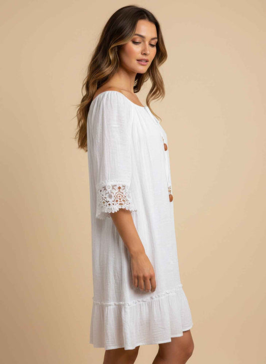 Mid- Sleeve Dress