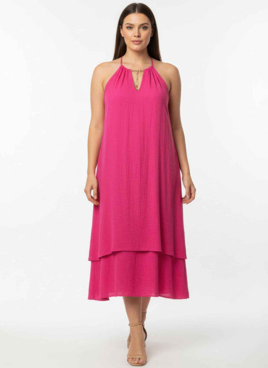 Solid Sleeveless Dress