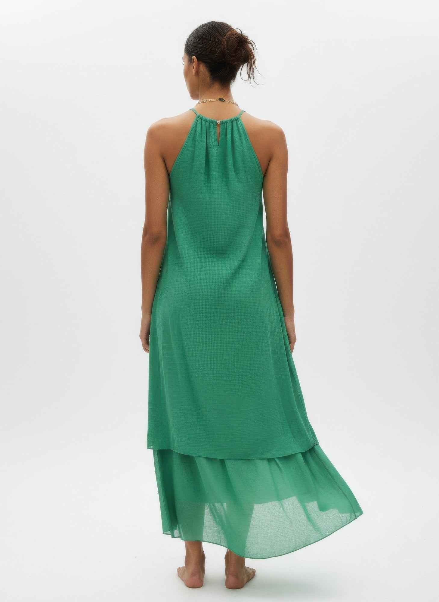 Solid Sleeveless Dress