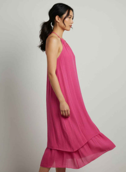 Solid Sleeveless Dress