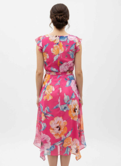 Floral Ruffled Sleeve