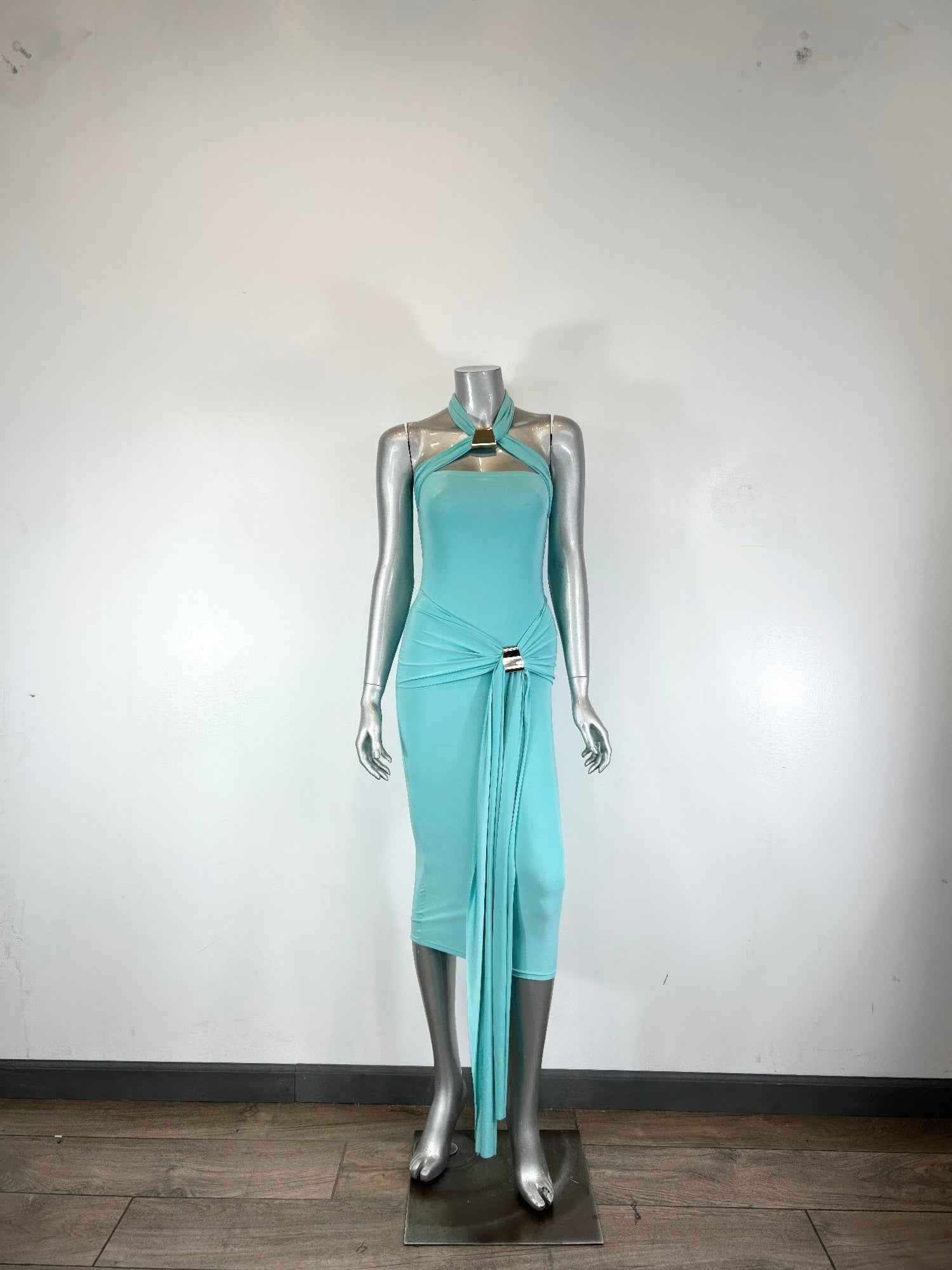 Halter-style Midi Dress