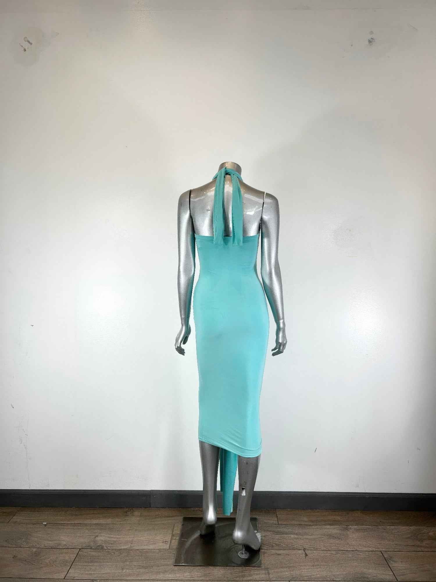 Halter-style Midi Dress