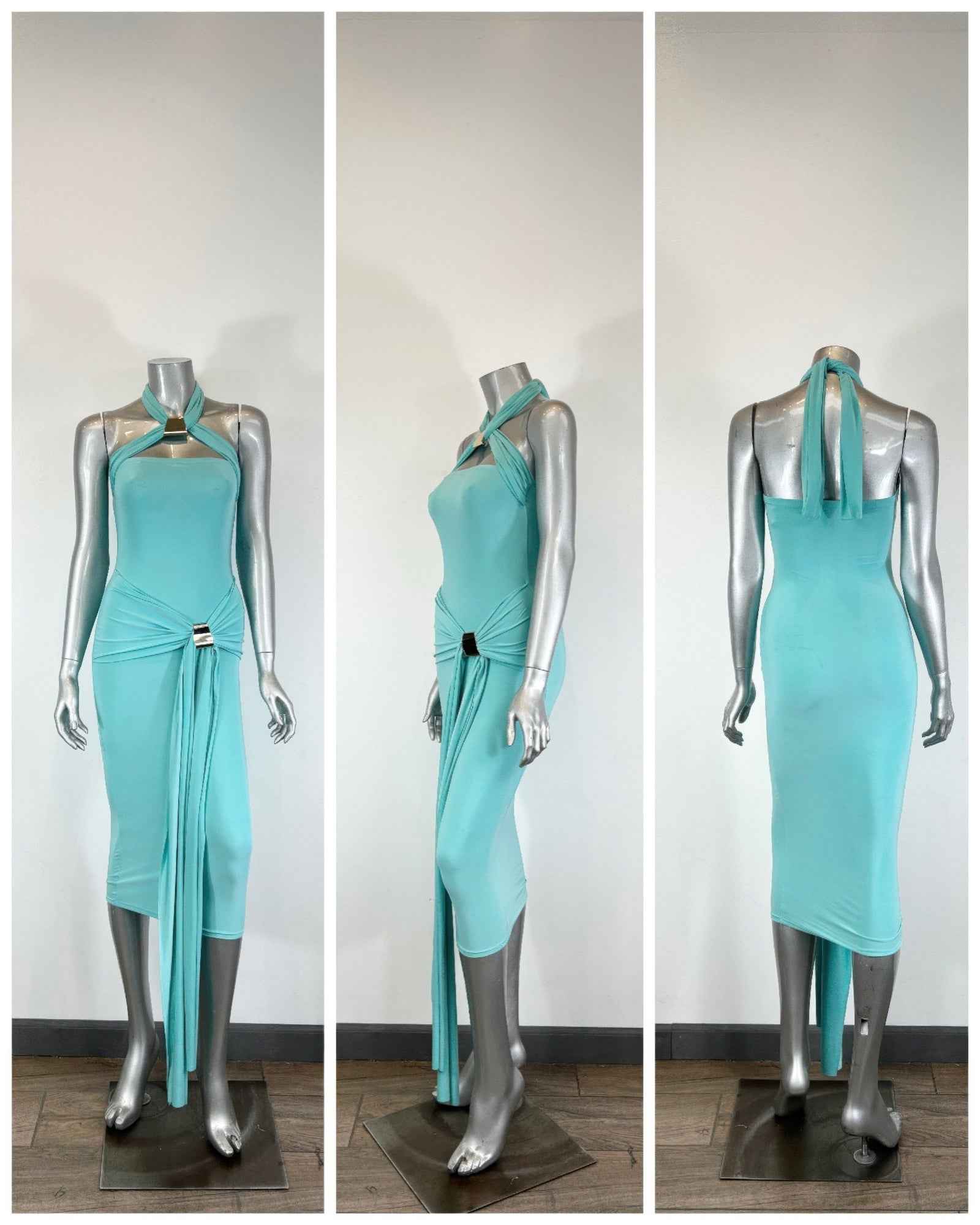 Halter-style Midi Dress