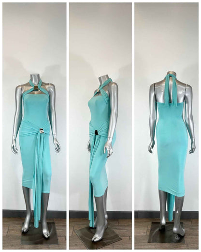 Halter-style Midi Dress