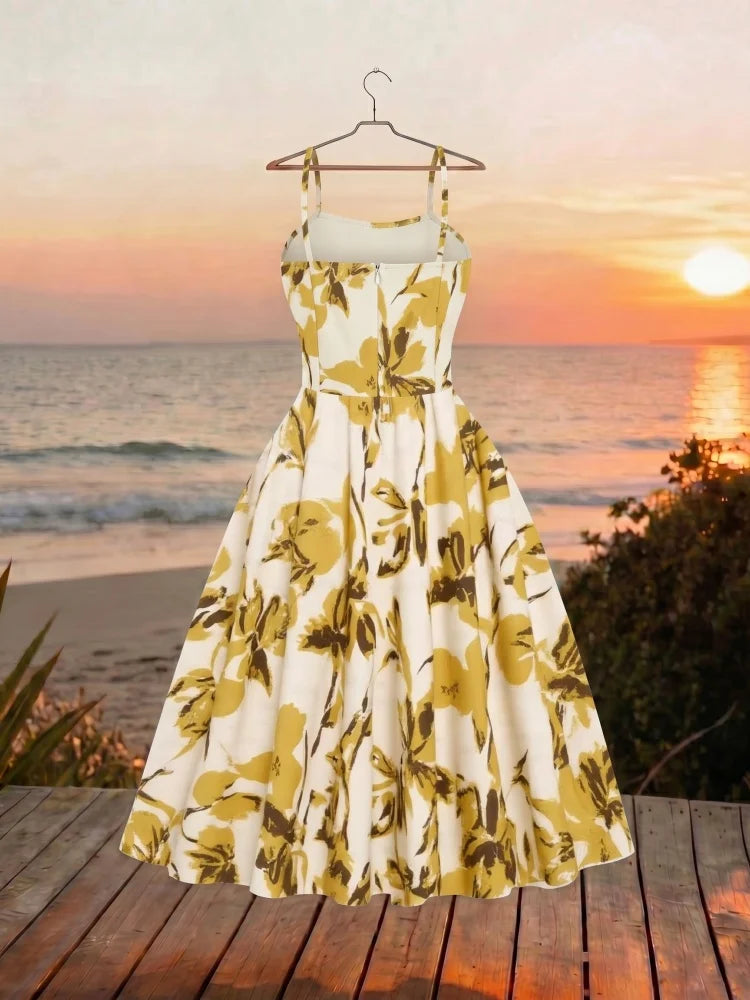 Spaghetti Strap Midi Dress