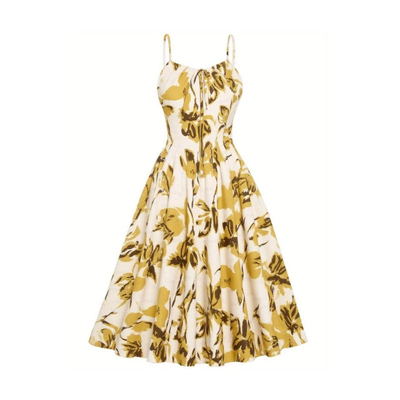 Spaghetti Strap Midi Dress