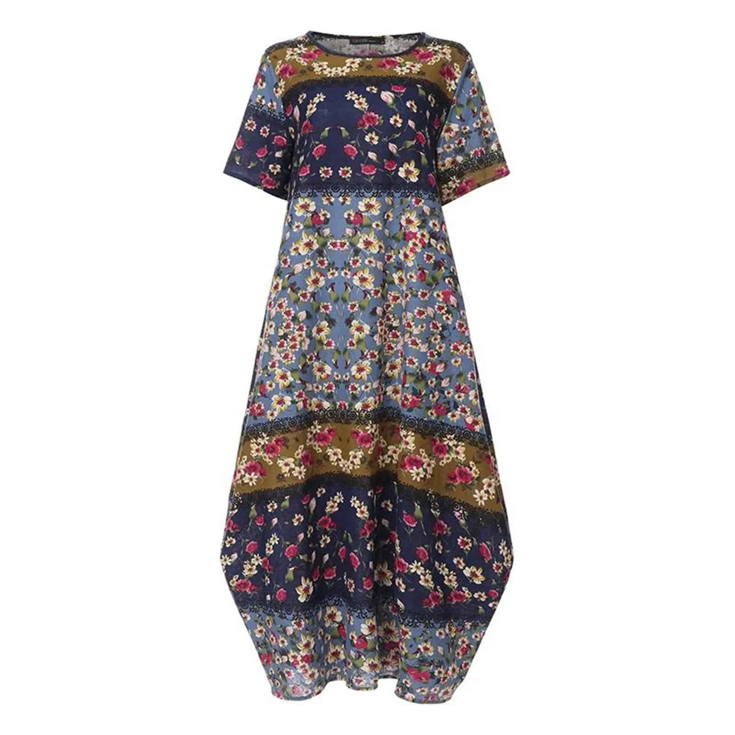 Printed Maxi T Shirt Dress