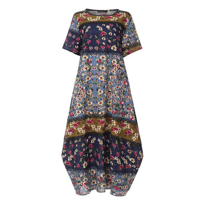 Printed Maxi T Shirt Dress