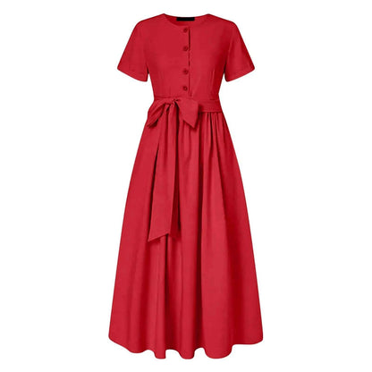 Women Elegant V-Neck Dress