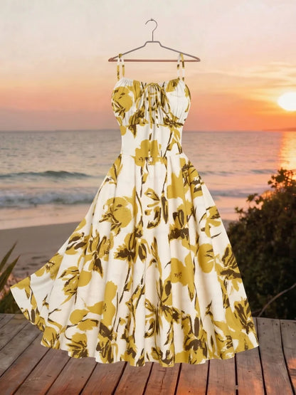 Spaghetti Strap Midi Dress