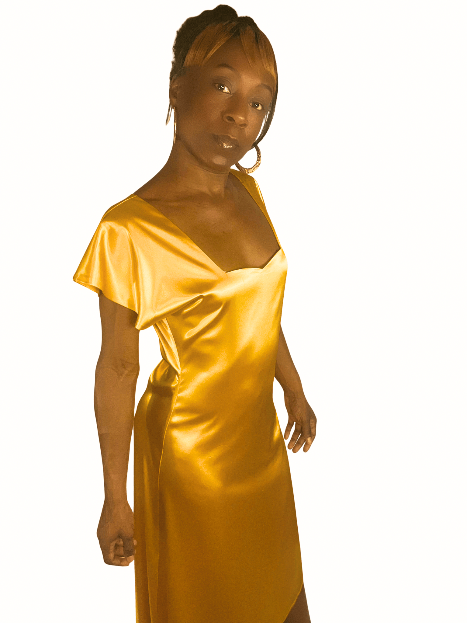Gold Step - In Dress - The Nicole - Tayan Dress Co.