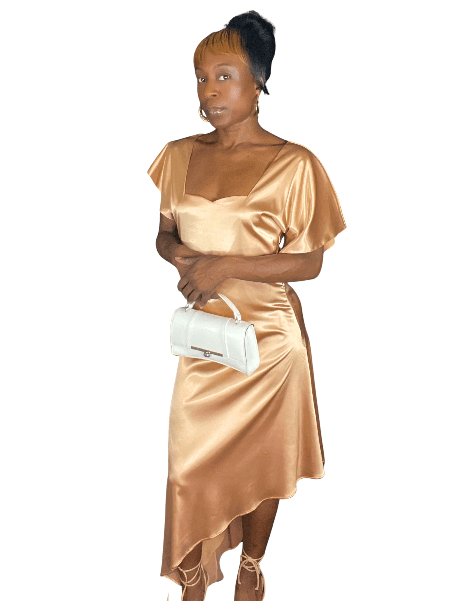 Rose Gold Step - In Dress - The Nicole - Tayan Dress Co.