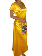 Gold Step-In Dress - TNT Dress Co