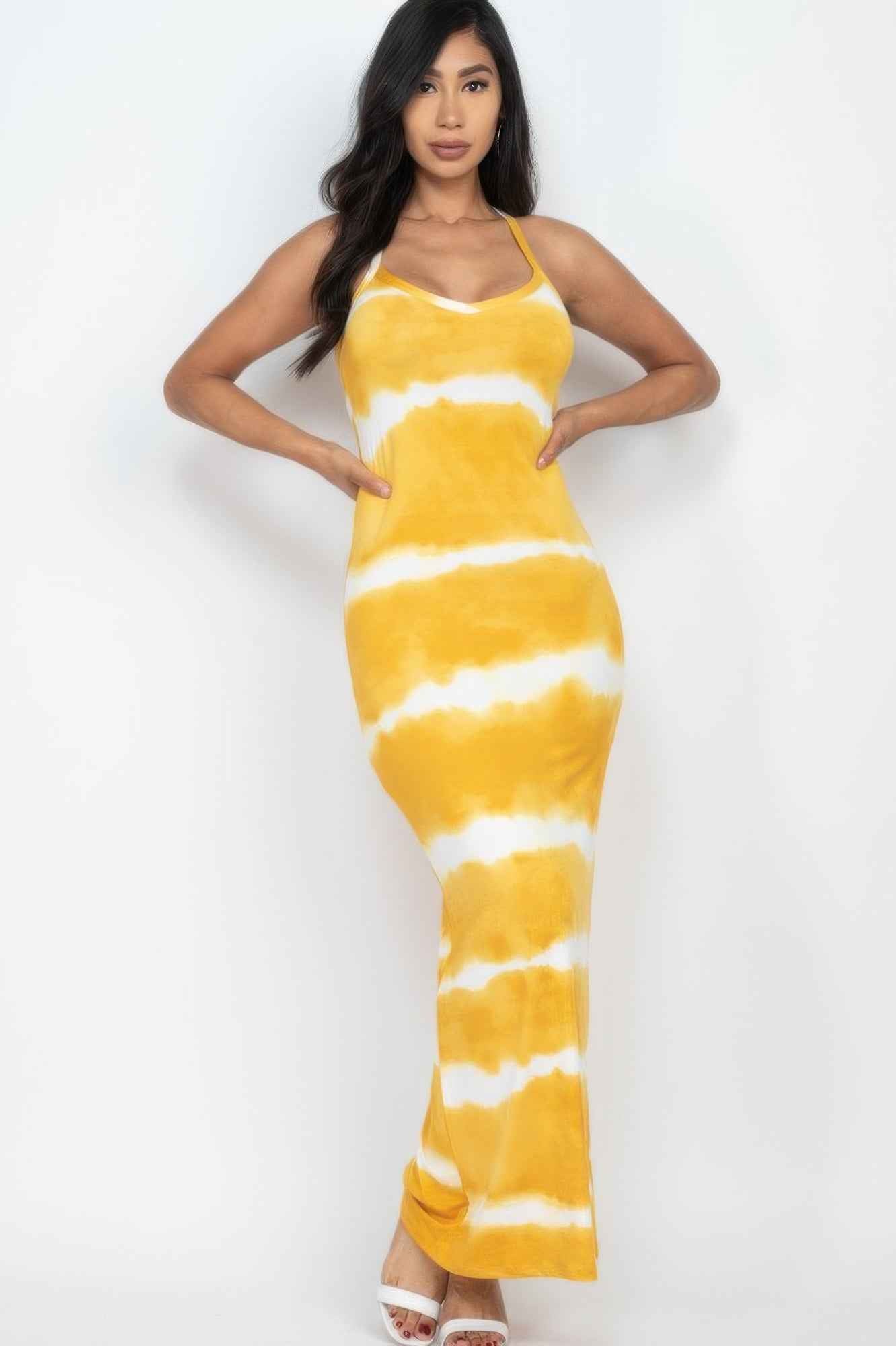 Tie-dye Printed Maxi Dress