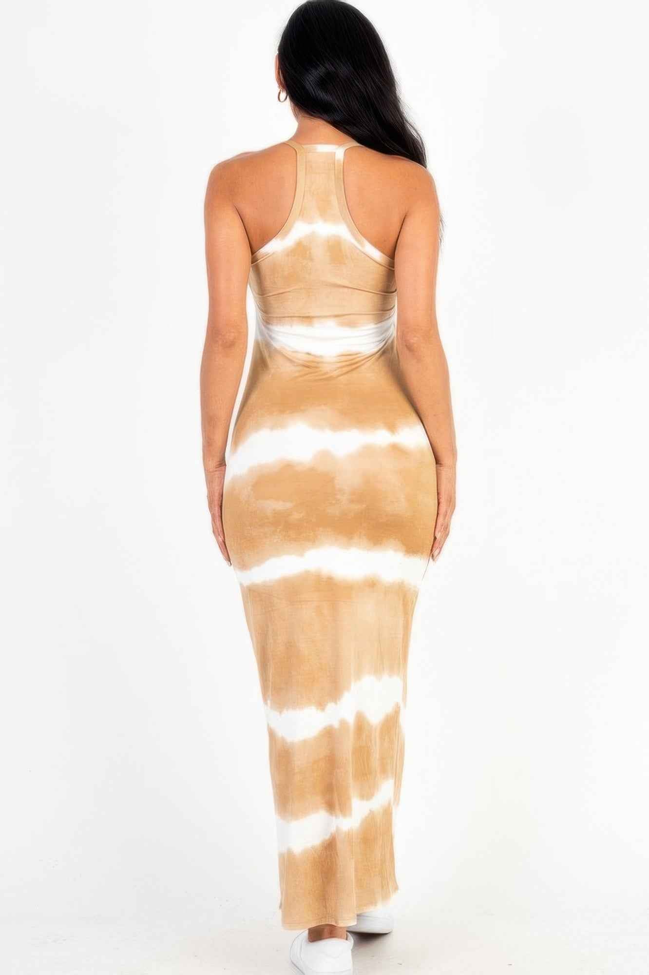 Tie-dye Printed Maxi Dress