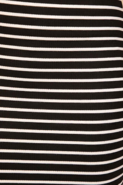 Rib Knit Striped Maxi Dress