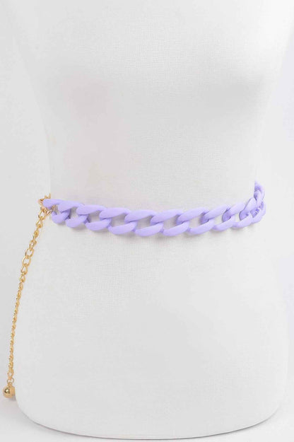 Vivid Color Chain Belt