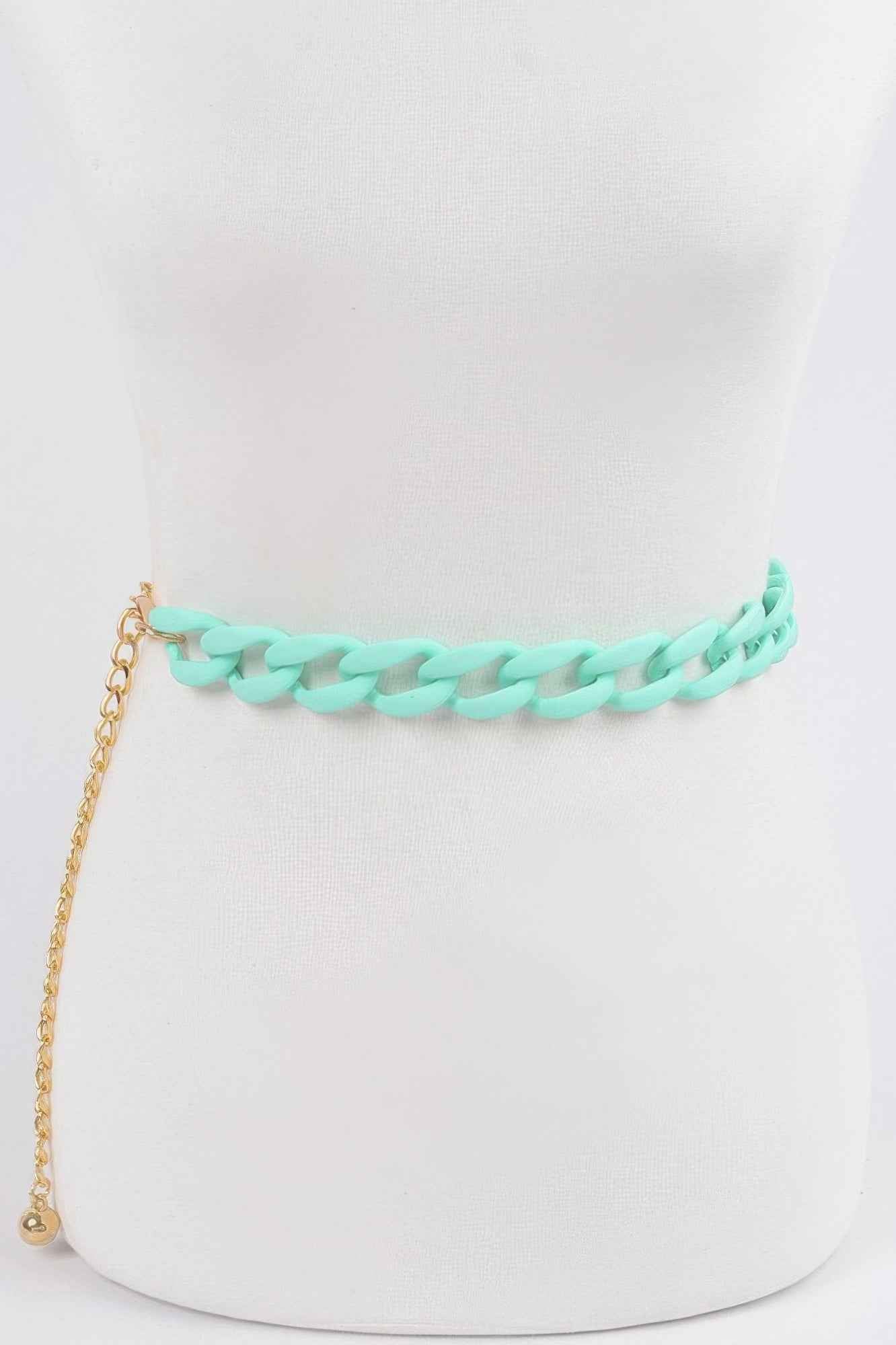 Vivid Color Chain Belt