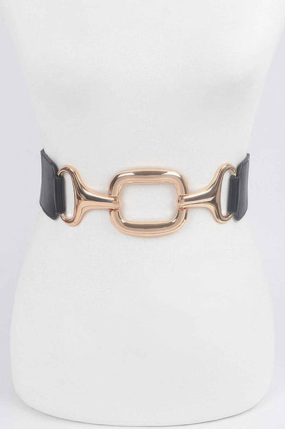 Multi Metal Buckle Stretch Belt