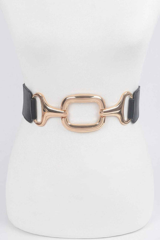 Multi Metal Buckle Stretch Belt