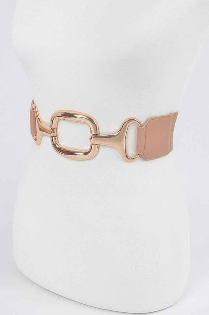 Multi Metal Buckle Stretch Belt