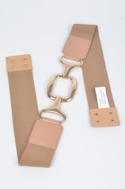 Multi Metal Buckle Stretch Belt
